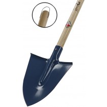 VANGA A PUNTA STAMPATA MANICATA - Vanga a punta stampata verniciata con manico legno FSC da cm.120