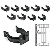 Ganci per zoccolo da cucina universali in ABS clip per piedini plastica e zoccolino di alluminio 10 pezzi BRICOITALIANO - Ganci