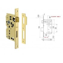 AGB SERRATURA PATENT PICCOLA E50 OTTONATA AGB - La versione ridotta della classica serratura da infilare per porte interne. Lo 