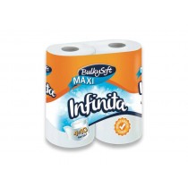 CARTA IGIENICA 4 ROTOLI MAXI   - Confezioni da 4 maxi rotoli che corrispondono a 10 rotoli tradizionali.