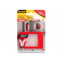 VELCRO ADESIVO 3M "DUAL LOCK" Trasparente 3M - Blister composto da 4 strisce di 2,5x7,5cm di velcro molto potente