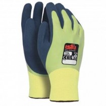 GUANTI nylon FROG CATCH con doppia spalmatura in lattice ISSA  - Guanto tecnico in filo continuo in polyestere con una prima spa
