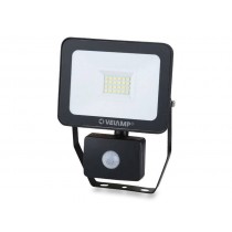 FARO PROIETTORE LED VELAMP L-PAD IS748 20Watt CON RILEVATORE INFRAROSSI VELAMP - Proiettore Slim LED SMD 2835 Corpo in ABS + Al