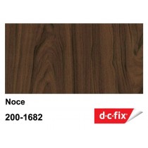 PLASTICA ADESIVA DC-FIX Noce - Pellicola adesiva in rotolo alta 45 cm x 15 mt di sviluppo, venduta a metraggio con un’ampia sc