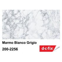 PLASTICA ADESIVA DC-FIX Marmo bianco-grigio - Pellicola adesiva in rotolo alta 45 cm x 15 mt di sviluppo, venduta a metraggio 