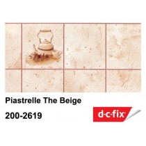 PLASTICA ADESIVA DC-FIX Piastrelle The Beige - Pellicola adesiva in rotolo alta 45 cm x 15 mt di sviluppo, venduta a metraggio