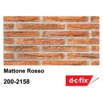 PLASTICA ADESIVA DC-FIX Mattone rosso - Pellicola adesiva in rotolo alta 45 cm x 15 mt di sviluppo, venduta a metraggio con un
