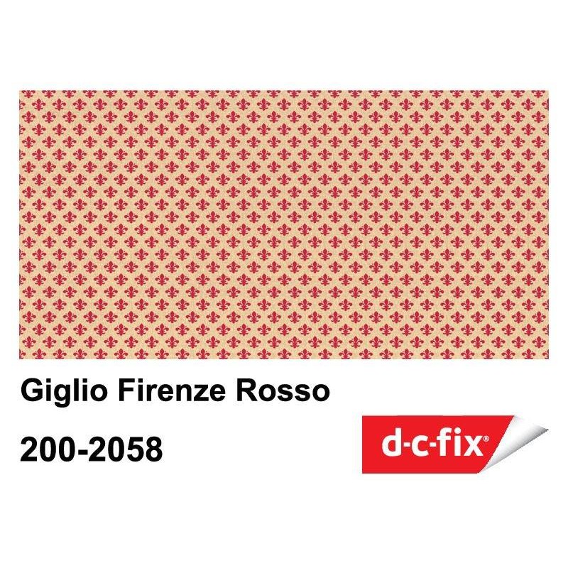 Buy PLASTICA ADESIVA DC-FIX Giglio Firenze rosso 