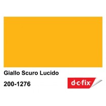PLASTICA ADESIVA DC-FIX Giallo scuro lucido - Pellicola adesiva in rotolo alta 45 cm x 15 mt di sviluppo, venduta a metraggio 