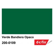 PLASTICA ADESIVA DC-FIX Verde bandiera opaco - Pellicola adesiva in rotolo alta 45 cm x 15 mt di sviluppo, venduta a metraggio