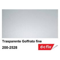 PLASTICA ADESIVA DC-FIX Trasparente goffrato fine - Pellicola adesiva in rotolo alta 45 cm x 15 mt di sviluppo, venduta a metr