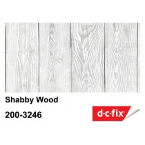 PLASTICA ADESIVA DC-FIX Shabby wood - Pellicola adesiva in rotolo alta 45 cm x 15 mt di sviluppo, venduta a metraggio con un’a