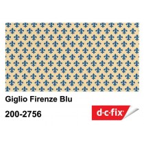 PLASTICA ADESIVA DC-FIX Giglio Firenze blu