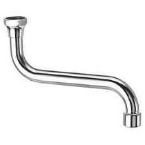 BOCCA EROGAZIONE UNIVERSALE A "S" CON AERATORE, ATTACCO 3/4" 16cm - 