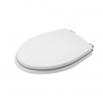 SEDILE WATER COLIBRI' 2 in legno rivestito con cerniere - Sedile copri wc Bianco per serie Colibrì-2 con cerniere in acciaio c