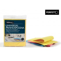 PANNOSPUGNA PERFETTO UNIVERSAL 3 pezzi PERFETTO - Panno multiuso ultrassorbente. Più morbido, più resistente, perfetto fino all