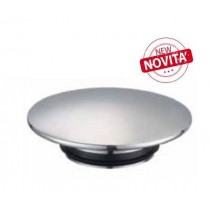TAPPO TONDO PER PILETTE CLICK CLAKC in ottone cromato - Tappo di ricambio per piletta click clack Cod. 13438