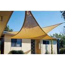 VELA OMBREGGIANTE HDPE mt 5x5x5 TRIANGOLARE - Vela triangolare ombreggiante 100% materia prima vergine HDPE 180/m2  tessuto om