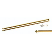BRIS-BRIS ASTINE ALLUNGABILI 36-60cm ORO SETA - Astine allungabili in acciaio.  Confezione in busta da 2 pezzi composta da: 2 