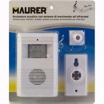 SENSORE DI PRESENZA CON AVVISATORE ACUSTICO - Allarme antifurto avvisatore acustico con sensore di presenza