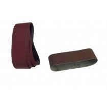 NASTRO ABRASIVO TELA AL CORINDONE PER LEVIGATRICI A NASTRO 75mm x 510mm GR100 3 pezzi - Nastro abrasivo in tela al corindone p