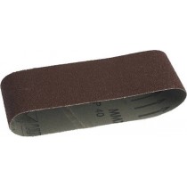 NASTRO ABRASIVO TELA AL CORINDONE PER LEVIGATRICI A NASTRO 560mm x 100mm GR120 3PZ - Nastro abrasivo in tela al corindone per