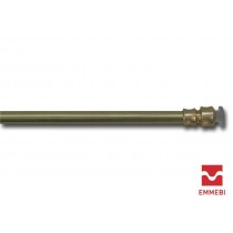 COPPIA ASTINE A PRESSIONE BRIS BRIS "SESAMO" 40-50cm OTTONE LUCIDO emmebi - Coppia astine per tende a vetro a PRESSIONE in OTTO