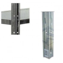 MONTANTE PER SCAFFALI AD INCASTRO ZINCATI 300cm - Montante zincato per scaffali ad incastro IDEA-5. Altezza 300 cm.