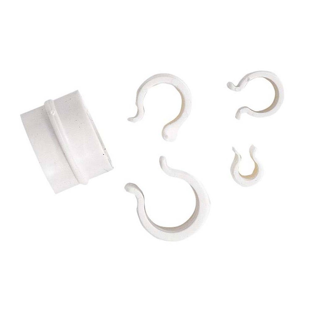 CLIPS FISSAGGIO SERRE, TELI E RETI 10 pezzi VERDEMAX - Clips fissaggio serra Per fissare teli di forzatura e reti antigrandine 