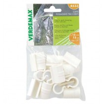 CLIPS FISSAGGIO SERRE, TELI E RETI 10 pezzi VERDEMAX - Clips fissaggio serra Per fissare teli di forzatura e reti antigrandine CLIPS FISSAGGIO SERRE, TELI E RETI 10 pezzi VERDEMAX - Clips fissaggio serra Per fissare teli di forzatura e reti antigrandine