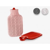 Borsa acqua calda con custodia a maglioncino a collo alto   - 