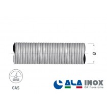 TUBO FLESSIBILE INOX DOPPIA PARETE, lunghezza 3 metri ALA spa - Consente di realizzare raccordi tra generatore e camino o risan