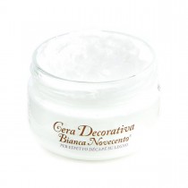 CERA DECORATIVA TINTE METALLICHE "NOVECENTO" 200ml BIANCA   - Cera cremosa per creare bellissimi effetti patinati di ispirazione