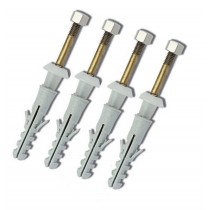 TASSELLI WC E BIDET ETS/V INOX 4pezzi - Tasselli fissaggio per WC e bidet Mod. ETS/V Composto da 4 tasselli "S" 8 4 viti da 