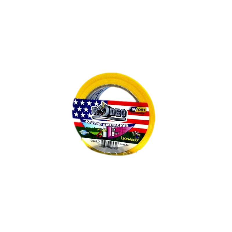 Nastro americano nastro adesivo telato rinforzato universale mm 50x25 mt GIALLO - Misura mm 50 x 25 m. Nastro in tela rivestit Nastro americano nastro adesivo telato rinforzato universale mm 50x25 mt GIALLO - Misura mm 50 x 25 m. Nastro in tela rivestit
