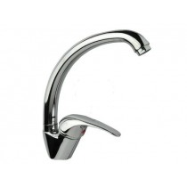 MISCELATORE LAVELLO Linea PRAGA CANNA ALTA - Miscelatore per lavello con bocca alta in ottone cromato con cartuccia da mm. 40,