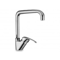 MISCELATORE LAVELLO BOCCA ALTA AD ARCO - Miscelatore lavello cromo bocca alta ad arco, cartuccia ceramica Ø 35 mm