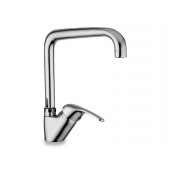 MISCELATORE LAVELLO BOCCA ALTA AD ARCO   - Miscelatore lavello cromo bocca alta ad arco, cartuccia ceramica Ø 35 mm