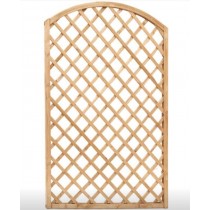 PANNELLO GRIGLIATO LEGNO AD ARCO 90x180 cm - Pannello grigliato in legno di pino impregnato in autoclave Grigliato diagonale f