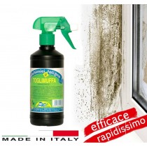 TOGLIMUFFA IGIENIZANTE 500ml con resina acrilica consolidante ITALCHIMICI  - Doppia azione: antimuffa ed igienizzante con resina