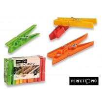 MOLLETTE BUCATO PERFETTOPIÙ COLOURS 20 pezzi PERFETTO - Mollette bucato in plastica, ottima resistenza al sole e agli agenti at