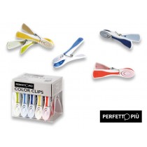 MOLLETTE BUCATO PERFETTOPIÙ Color Clips 10 pezzi PERFETTO - Presa ergonomica, realizzate in polipropilene, resistenti, lavabili