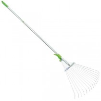 SCOPA RACCOGLIFOGLIE REGOLABILE C/MANICO ACCIAIO cm 120-160 VERDEMAX - 