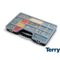 CONTENITORE PORTAMINUTERIE "PRO ORGANIZER 24" 51x33x6cm Terry - Portaminuterie a 7 scomparti con coperchio trasparente a doppia