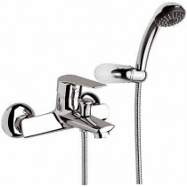 MISCELATORE VASCA con flessibile 1,50cm e doccetta LINEA ASTRA - LINEA ASTRA Kit Miscelatore vasca + Doccia anticalcare + Supp