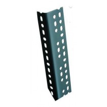 Montante angolare in acciaio verniciato per scaffalature Cosmet 35x55 mm, altezza 300 cm Grigio martellato - 