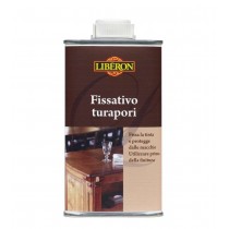 FISSATIVO TURAPORI per legno TRASPARENTE 250ml - Fissativo turapori - trasparente - 250 ml.  Per fissare la tinta e proteggere