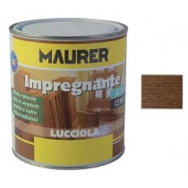 Impregnante per legno all'acqua effetto cerato MAURER 2,5 lt Noce chiaro MAURER - Impregnante effetto cerato per legno all'acqu