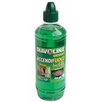 ACCENDIFUOCO DIAVOLINA BIO GEL 750ml DIAVOLINA - Accendifuoco in BIO GEL per barbecue, stufa, camino e caminetti indicato per l
