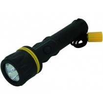TORCIA LED RB-3L GOMMA 15 LM STANLEY - Torcia Vigor Led 3B-3L corpo rivestito in gomma antiurto funzione ON/OFF, 3 lED 2 x AA S